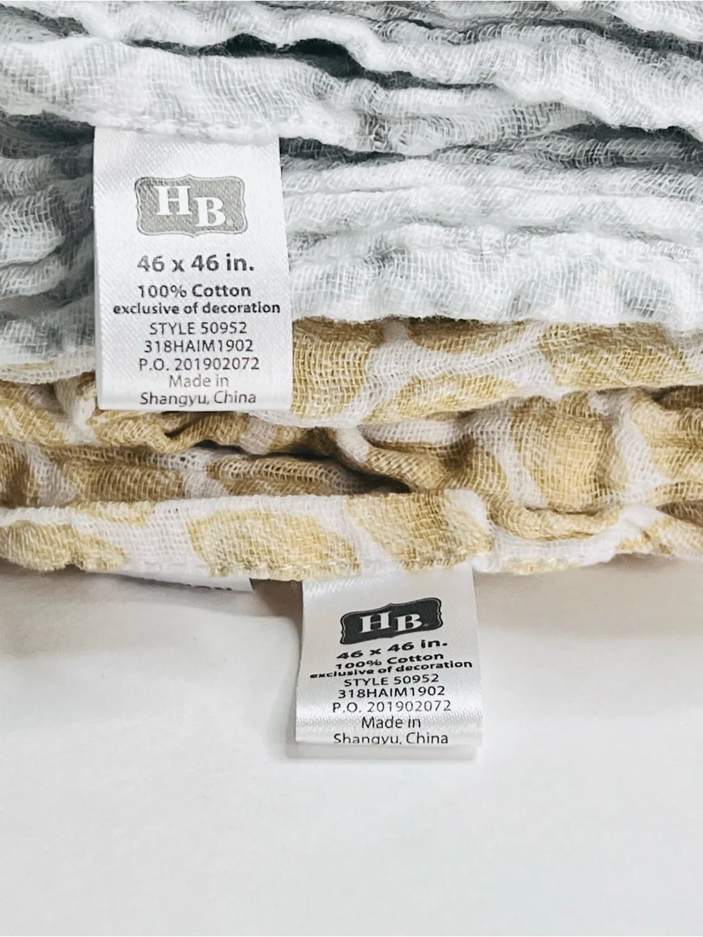 4 Pc Baby Muslin Swaddle Blanket Lot Carter’s Floral Cotton Neutral OS